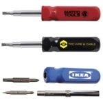 Screwdriver includes 2 Dual End Bits