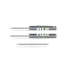 Level Rite Reversible Blade Pocket Screwdriver with Button Top